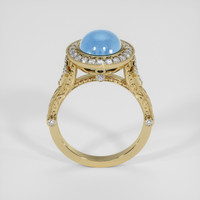 5.80 Ct. Blue Sapphire Ring, 18K Yellow Gold 3