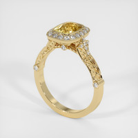 1.65 Ct. Sapphire Ring, 18K Yellow Gold 2
