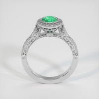 0.79 Ct. Emerald Ring, Platinum 950 3