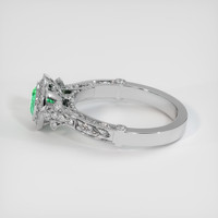 0.79 Ct. Emerald Ring, Platinum 950 4