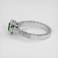 0.72 Ct. Green Demantoid Garnet Ring, Platinum 950 4