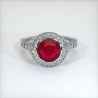 2.76 Ct. Ruby Ring, Platinum 950 1