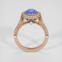 3.31 Ct. Blue Sapphire Ring, 14K Rose Gold 3