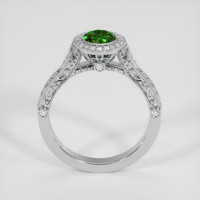 0.72 Ct. Green Demantoid Garnet Ring, 14K White Gold 3