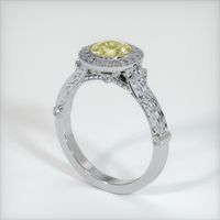 1.33 Ct. Sapphire Ring, 14K White Gold 2