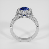 1.03 Ct. Blue Sapphire Ring, 18K White Gold 3