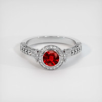 Ruby Ring 0.70 Ct., 18K White Gold Preview