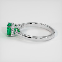 1.13 Ct. Emerald Ring, Platinum 950 4