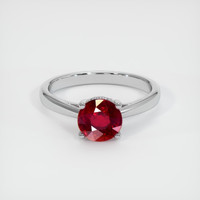 1.74 Ct. Ruby Ring, Platinum 950 1