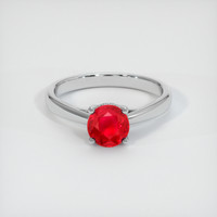 1.20 Ct. Ruby Ring, Platinum 950 1