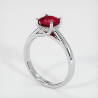 1.51 Ct. Ruby Ring, Platinum 950 2