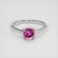 1.04 Ct. Pink Sapphire Ring, Platinum 950 1