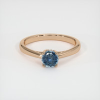 0.63 Ct. Sapphire Ring, 14K Rose Gold 1