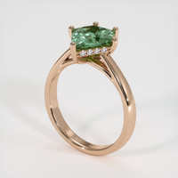 1.80 Ct. Green Sapphire Ring, 14K Rose Gold 2