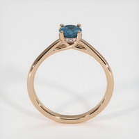 0.63 Ct. Sapphire Ring, 18K Rose Gold 3