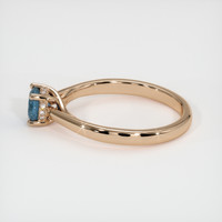 0.63 Ct. Sapphire Ring, 18K Rose Gold 4