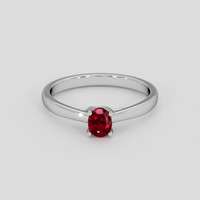 0.38 Ct. Ruby Ring, Silver 1