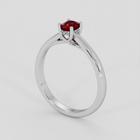 0.38 Ct. Ruby Ring, Silver 2