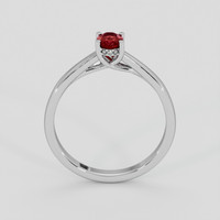 0.38 Ct. Ruby Ring, Silver 3