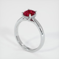 1.62 Ct. Ruby Ring, 10K White Gold 2