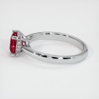1.62 Ct. Ruby Ring, 10K White Gold 4