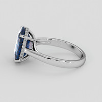5.43 Ct. Bi Color / Parti Sapphire Ring, 10K White Gold 4