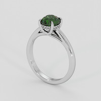 2.13 Ct. Green Sapphire Ring, 10K White Gold 2
