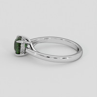 2.13 Ct. Green Sapphire Ring, 10K White Gold 4