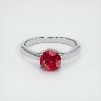 1.51 Ct. Ruby  Ring - 14K White Gold