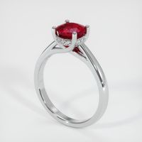 1.51 Ct. Ruby Ring, 14K White Gold 2