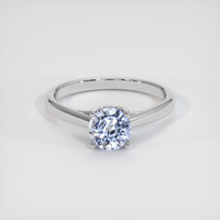 1.22 Ct. Blue Sapphire Ring, 14K White Gold 1