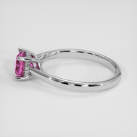 1.04 Ct. Pink Sapphire Ring, 14K White Gold 4