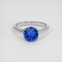 2.23 Ct. Blue Sapphire Ring, 14K White Gold 1