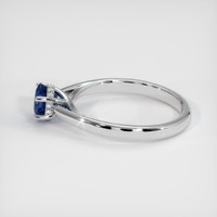 0.82 Ct. Sapphire Ring, 14K White Gold 4