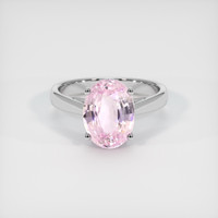 4.59 Ct. Pink Sapphire Ring, 14K White Gold 1