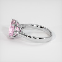 4.59 Ct. Pink Sapphire Ring, 14K White Gold 4