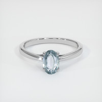 1.13 Ct. Sapphire Ring, 14K White Gold 1