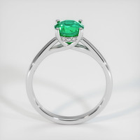 1.02 Ct. Emerald Ring, 18K White Gold 3