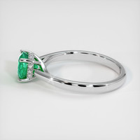 1.02 Ct. Emerald Ring, 18K White Gold 4
