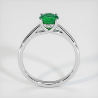 0.82 Ct. Emerald Ring, 18K White Gold 3