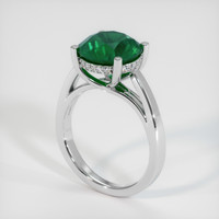 3.85 Ct. Emerald Ring, 18K White Gold 2