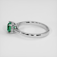 0.93 Ct. Emerald Ring, 18K White Gold 4