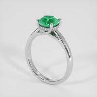 1.24 Ct. Emerald Ring, 18K White Gold 2