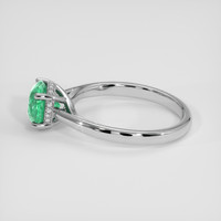 1.24 Ct. Emerald Ring, 18K White Gold 4