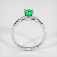 0.82 Ct. Emerald Ring, 18K White Gold 3