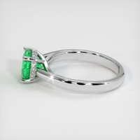 1.54 Ct. Emerald Ring, 18K White Gold 4