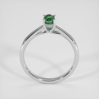 1.06 Ct. Yellowish Green to Brownish Orange Alexandrite Ring, 18K White Gold 3