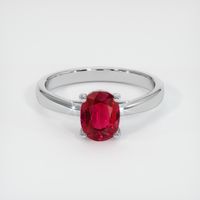 1.62 Ct. Ruby Ring, 18K White Gold 1