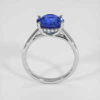 3.16 Ct. Blue Sapphire Ring, 18K White Gold 3