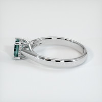 0.68 Ct. Sapphire Ring, 18K White Gold 4